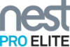 Nest Pro Elite logo with "nest" in grey and "Pro Elite" in blue and black.