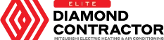 Red and black logo for "Elite Construction & Astacio Heating," featuring a geometric pattern on the left and the tagline "Professional. Reliable. Affordable." underneath the company name.